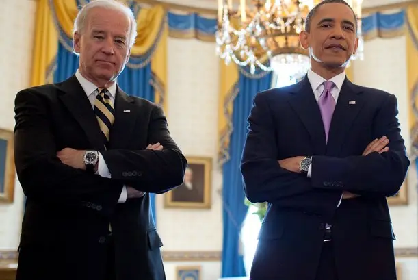 Vice President Biden and President Obama last year